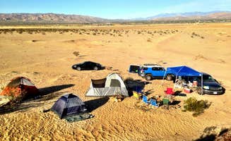 Hayley K.'s photo of a dispersed camping area at Joshua Tree Lake Dispersed Camping near Joshua Tree National Park