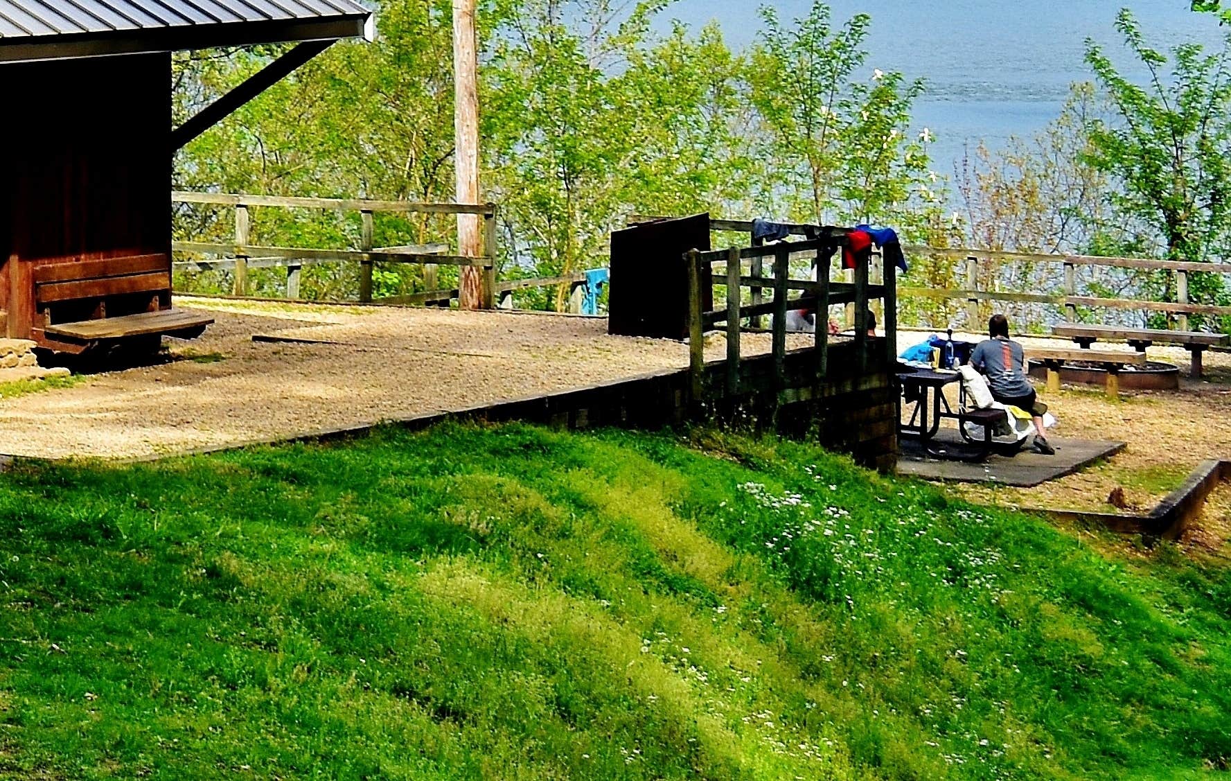 Camper-submitted photo at Fontana Hilton Trail Shelter -- AT trail shelter near Maryville, TN