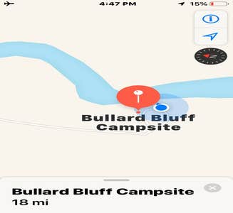Camper-submitted photo from Bullard Bluff Campsite