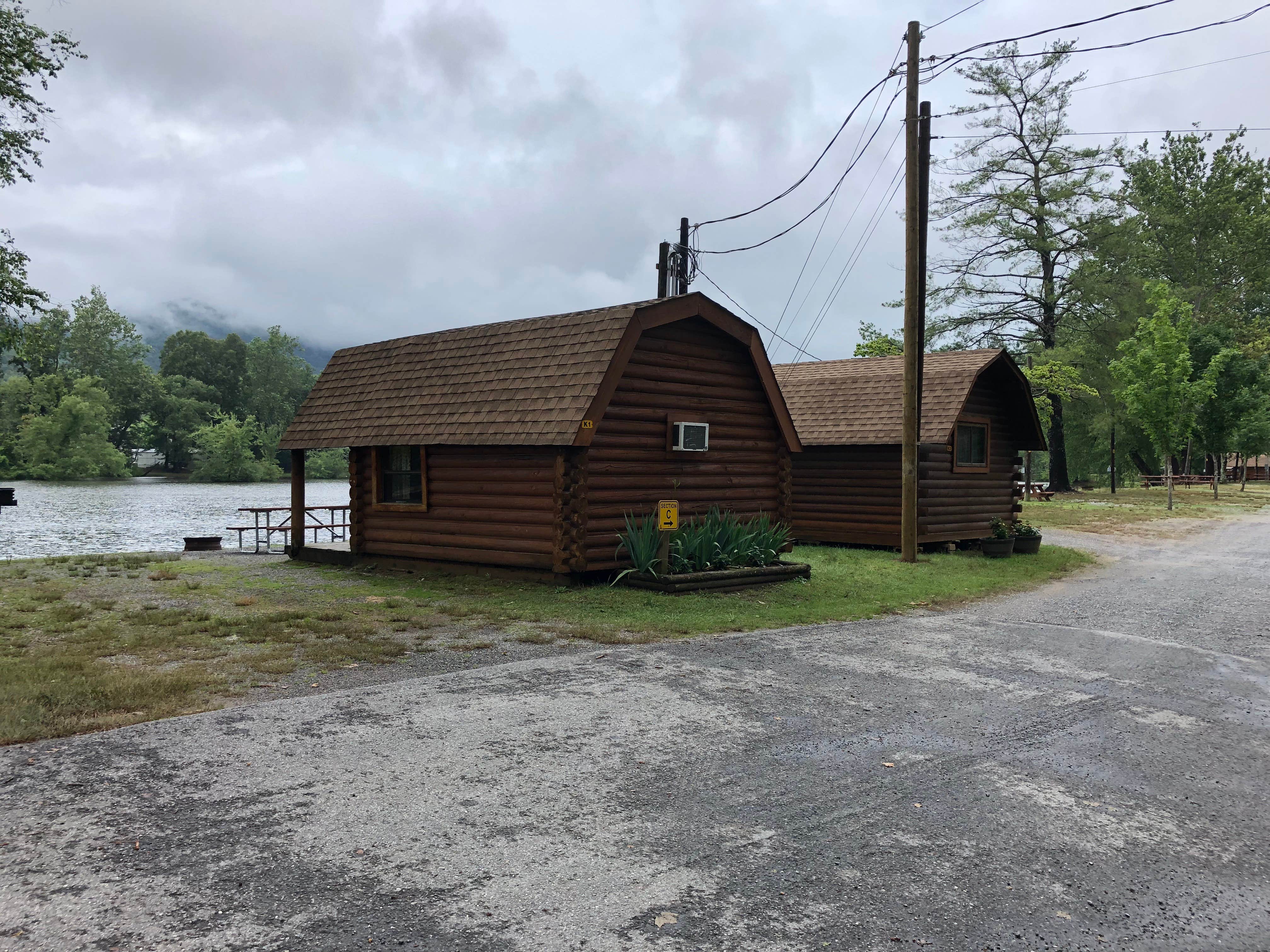 Erin S.'s photo of a cabin at Asheville East KOA near Swannanoa, NC