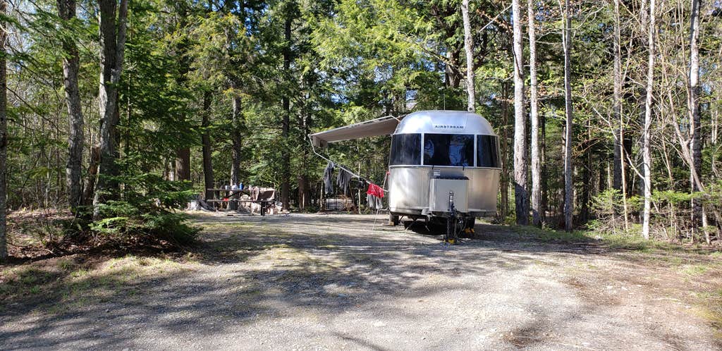 Jean C.'s photo of rv camping at Rowell Cove Campground — Lily Bay State Park near Caratunk, ME