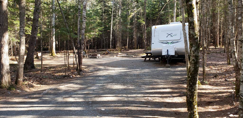 Jean C.'s photo of rv camping at Rowell Cove Campground — Lily Bay State Park near Jackman, ME