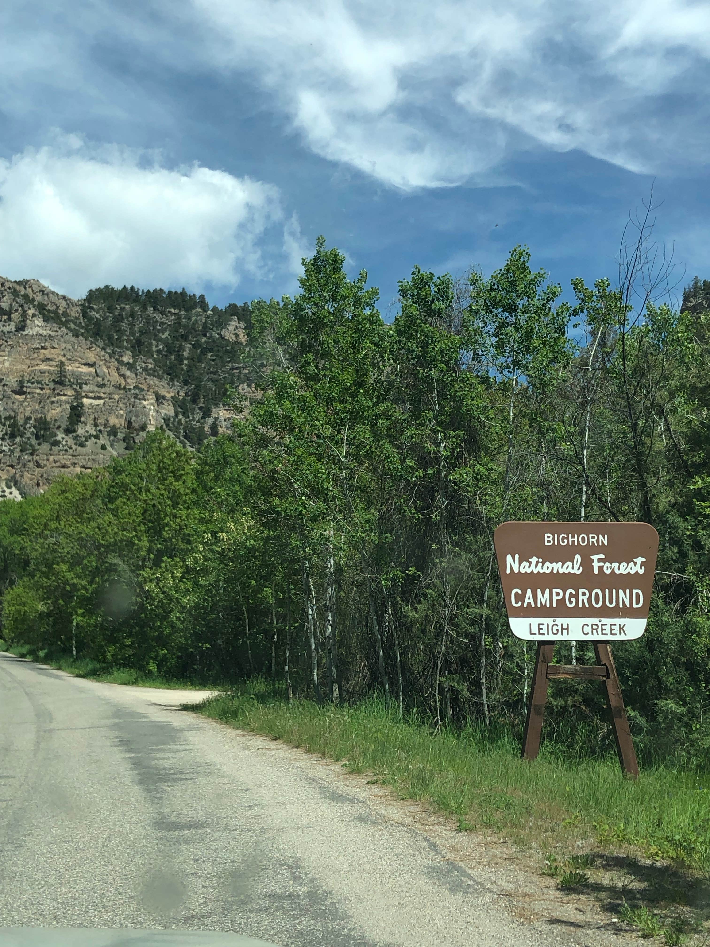 Camper-submitted photo at Leigh Creek Campground near Worland, WY