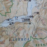 Map of Baker Lake and it's campgrounds