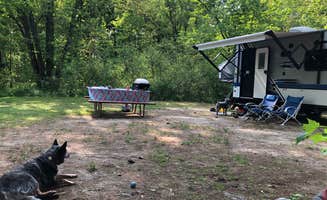 Molly G.'s photo of camping with pets at Epsom Valley Campground near Rochester, NH