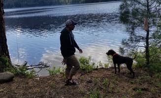 Will R.'s photo of camping with pets at Antelope (boise National Forest, Id) near Crouch, ID