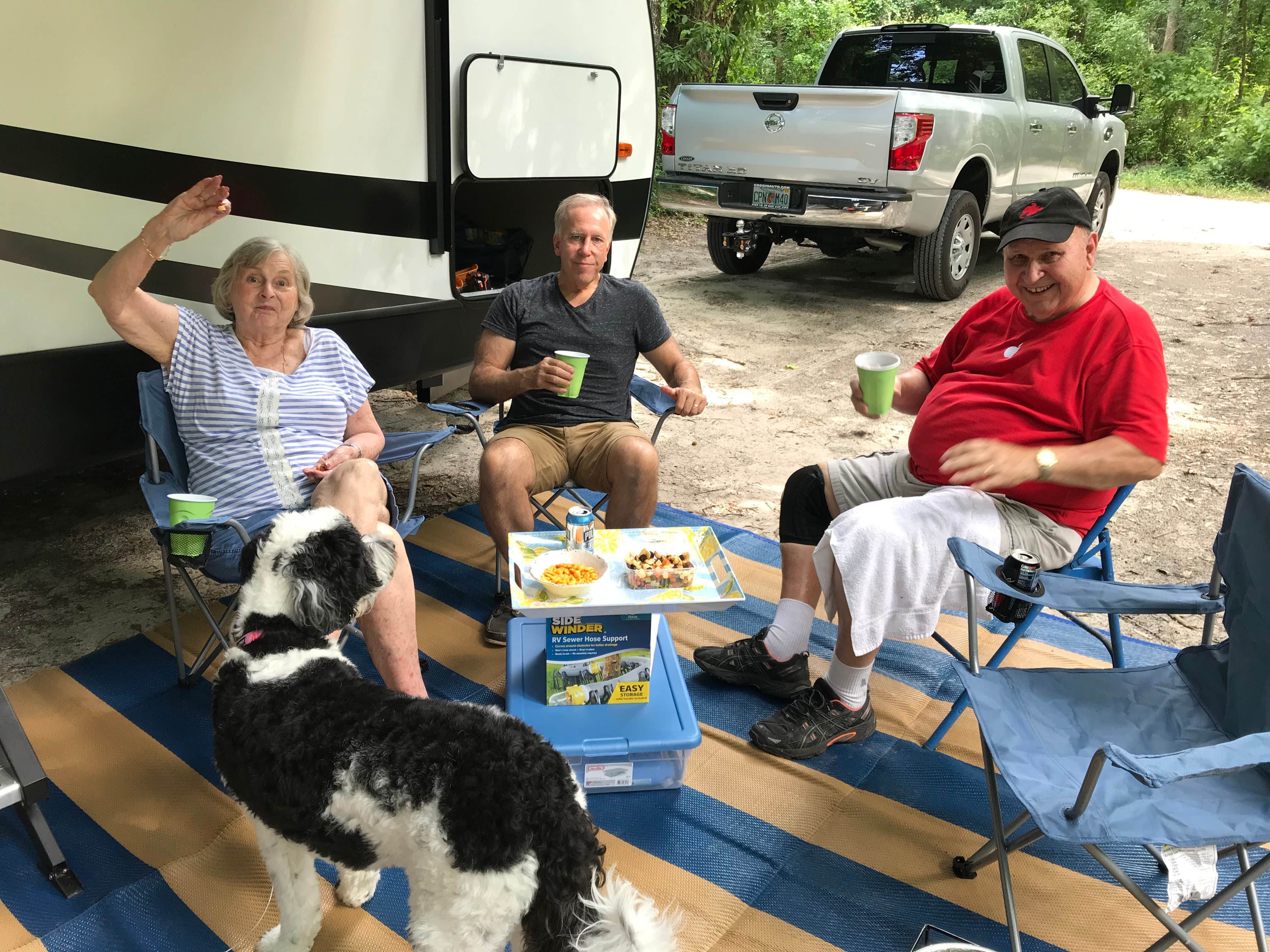 Susan R.'s photo of camping with pets at Dogwood Campground — O'Leno State Park near Osceola National Forest