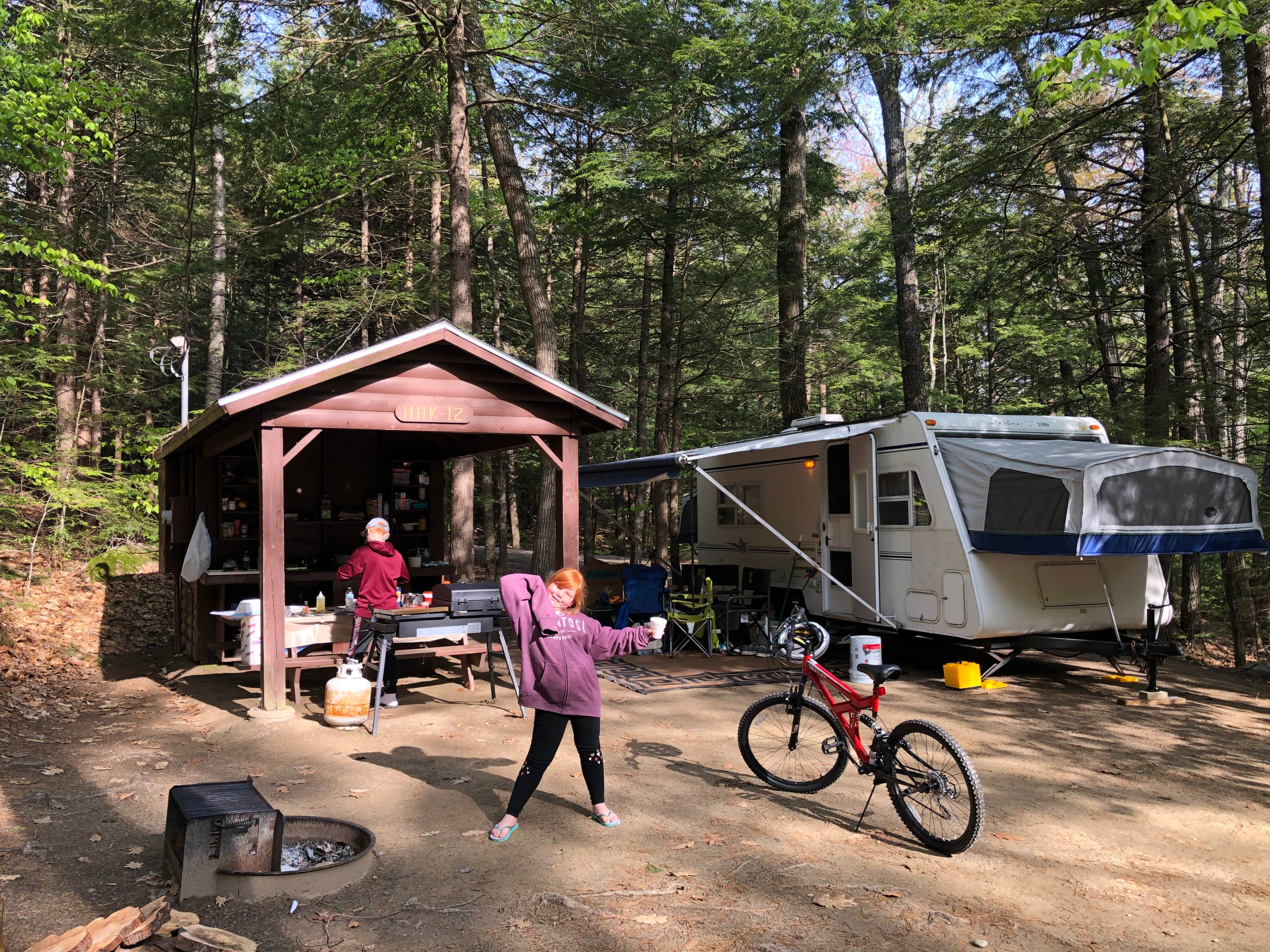 Angela M.'s photo of rv camping at Papoose Pond Family Campground and Cabins near Jay, ME