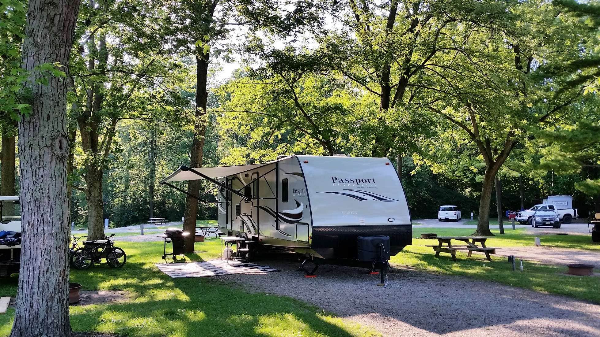 M K.'s photo of rv camping at Natural Springs Resort - RV Park, Campground and Recreation Destination near Mooreland, IN
