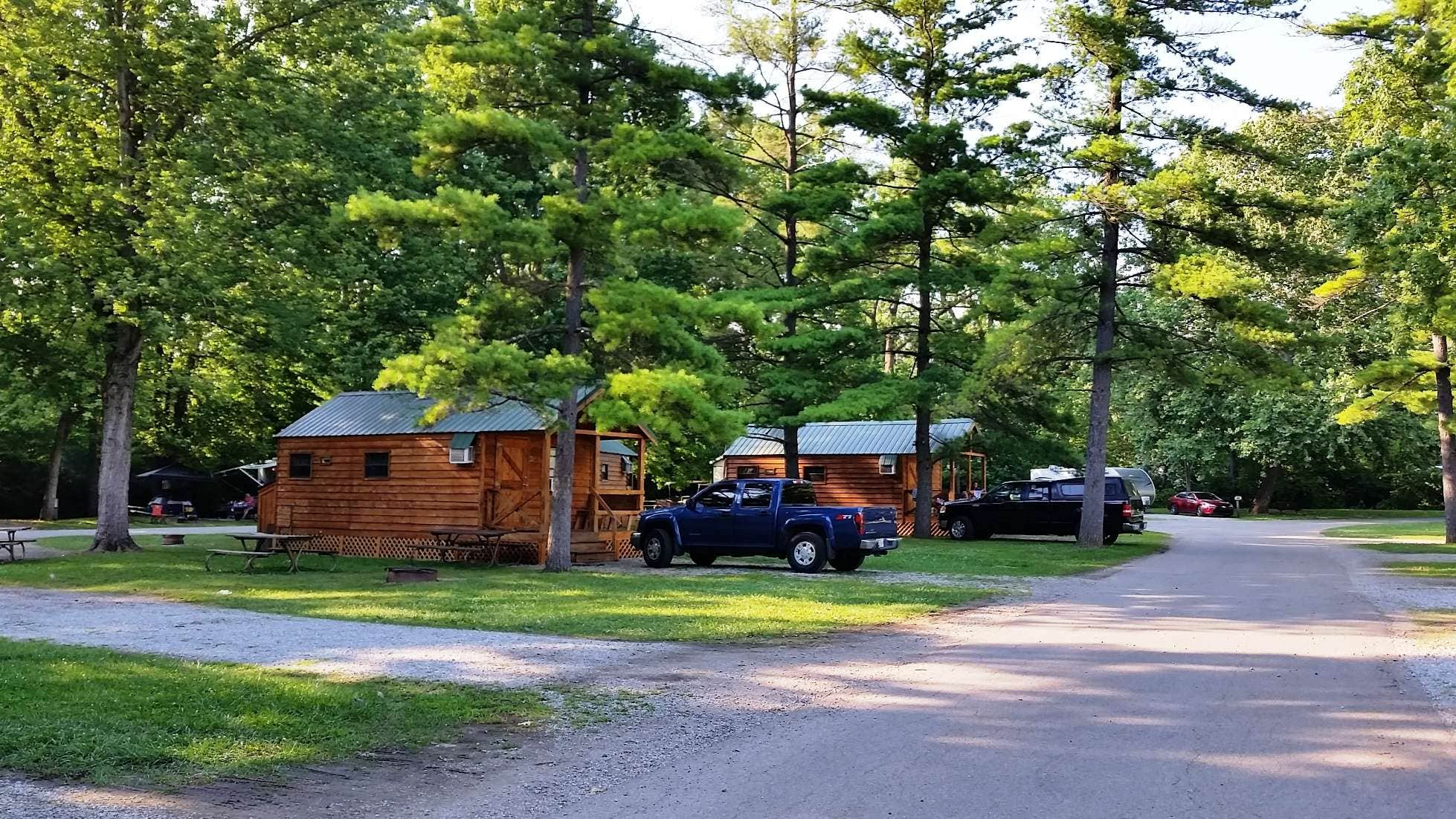 M K.'s photo of glamping accommodations at Natural Springs Resort - RV Park, Campground and Recreation Destination near Blue Ash, OH
