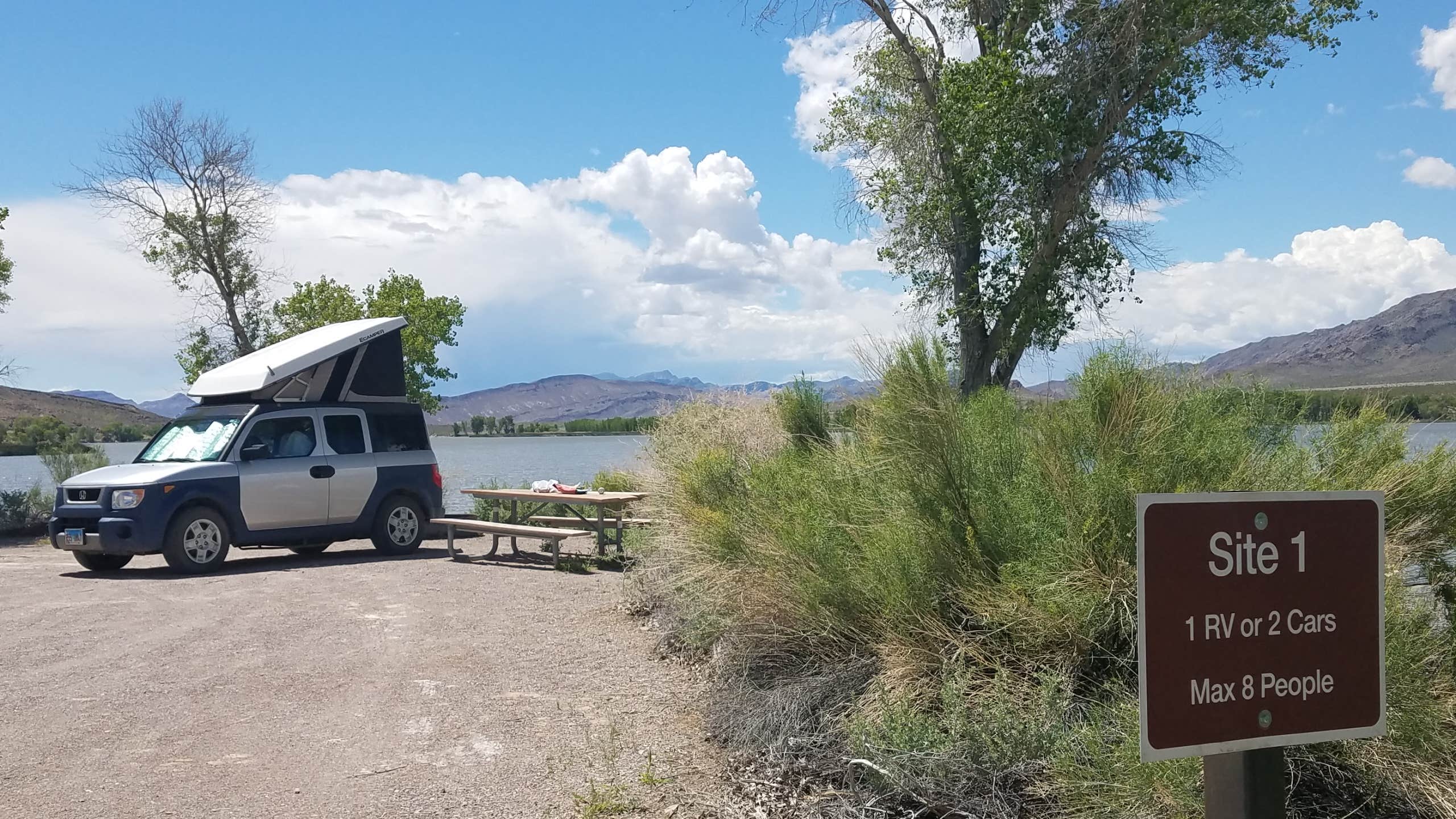 Colette K.'s photo of rv camping at Upper Campground - Pahranagat National Wildlife Refuge near Caliente, NV