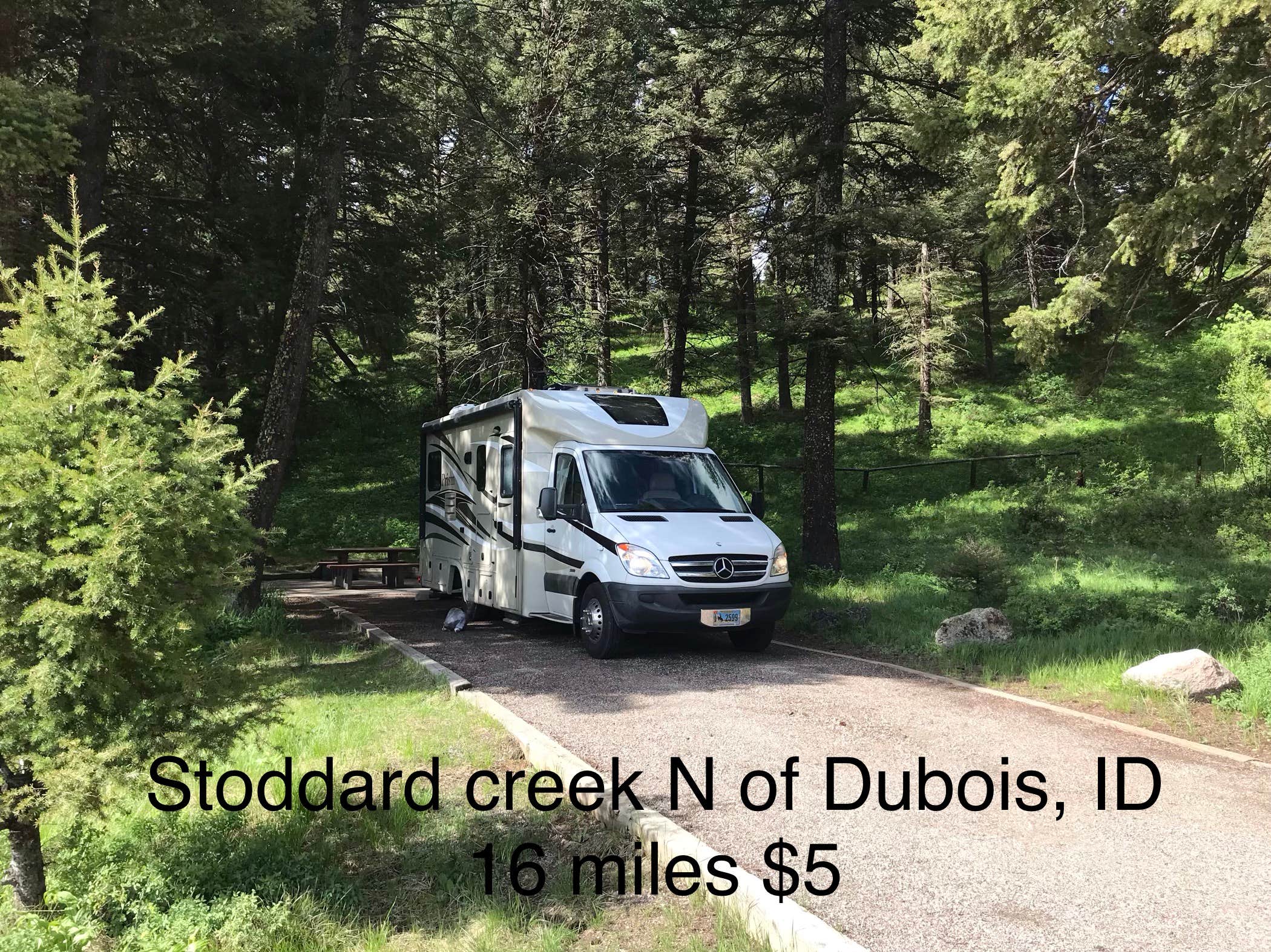 Sheila W.'s photo of rv camping at Stoddard Creek Campground near Lima, MT