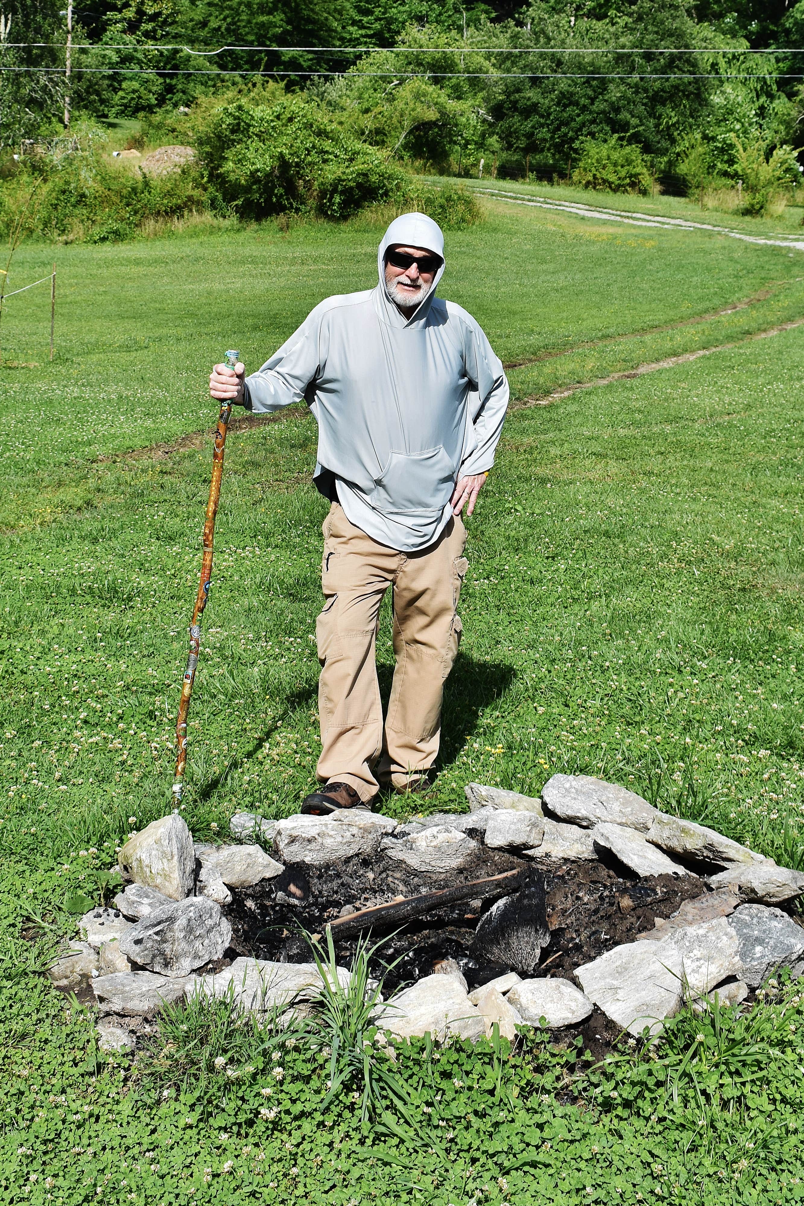 I got a chance to try out my Eclipse Equinox shawl at the campground.