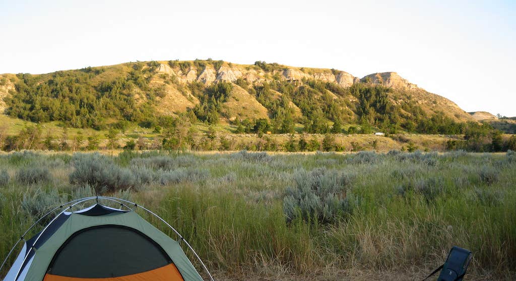 Tent Camping at Juniper Campground in Theodore Roosevelt National Park