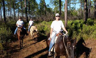 Amberay M.'s photo of camping with a horse at Goethe Trailhead Ranch Campground near Ocklawaha, FL