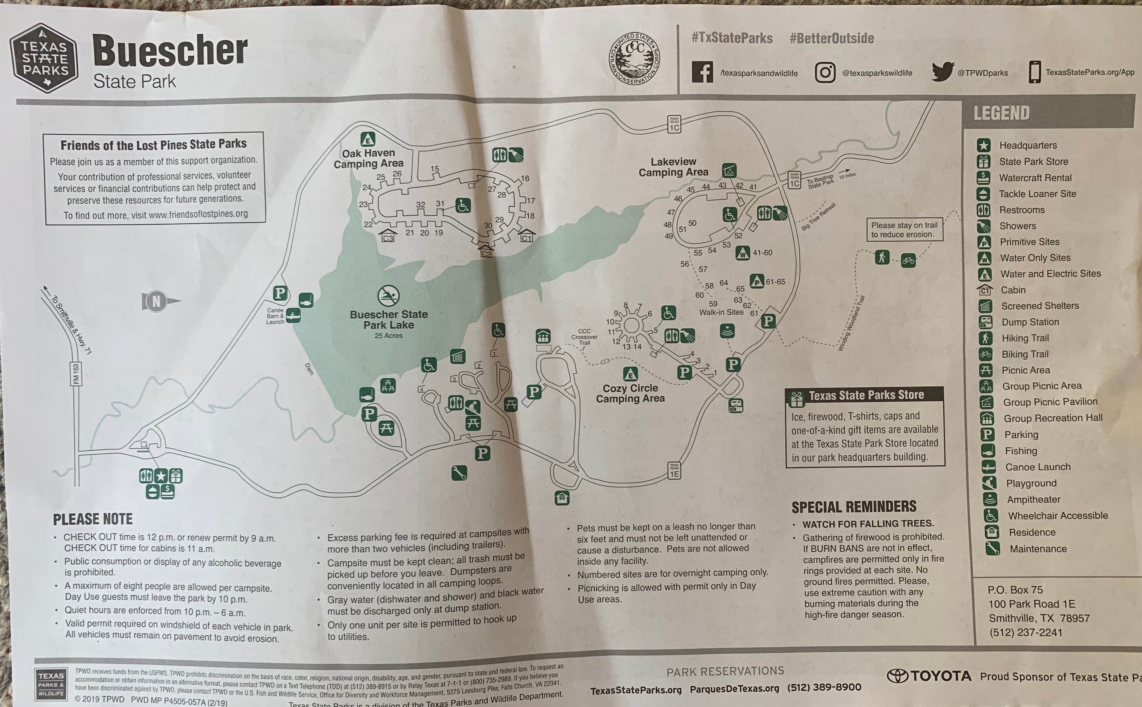 Camper-submitted photo at Buescher State Park Campground near La Grange, TX