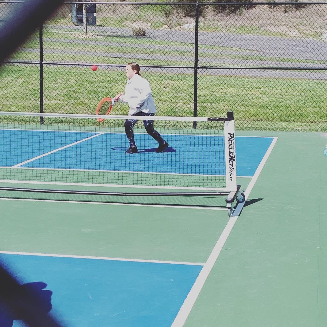 Tennis court action