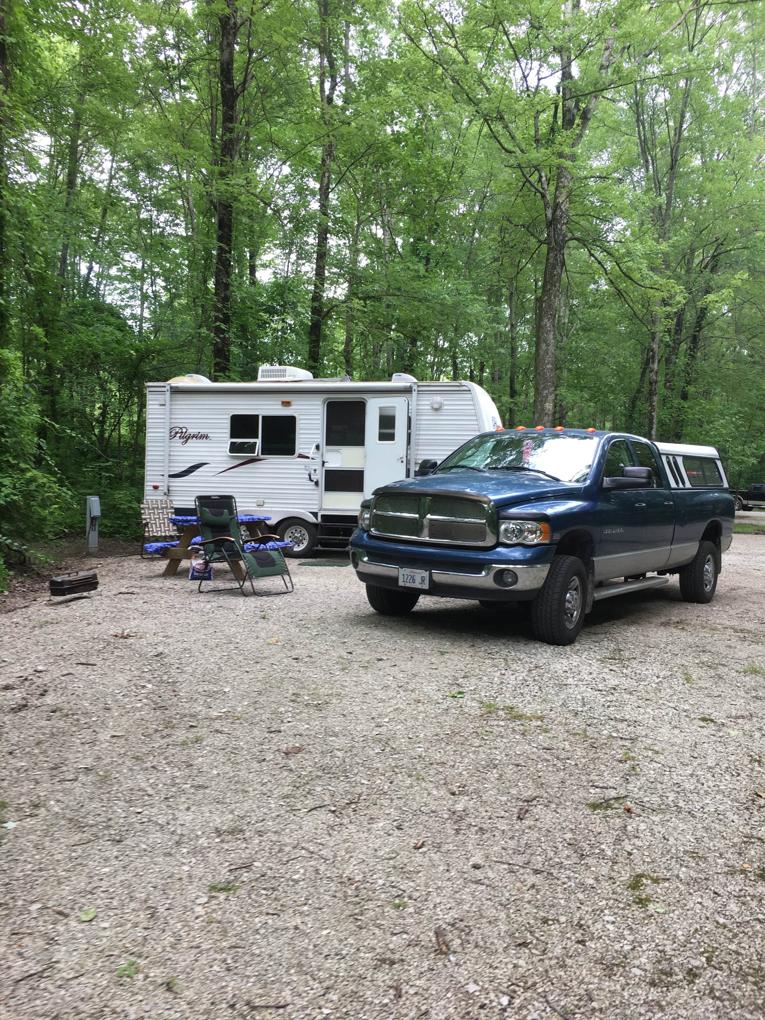 Ginger T.'s photo of rv camping at Shakamak State Park Campground near Terre Haute, IN