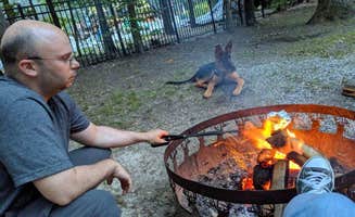 Debbie W.'s photo of camping with pets at Yogi Bear's Jellystone Park - Elmer near Newark, DE