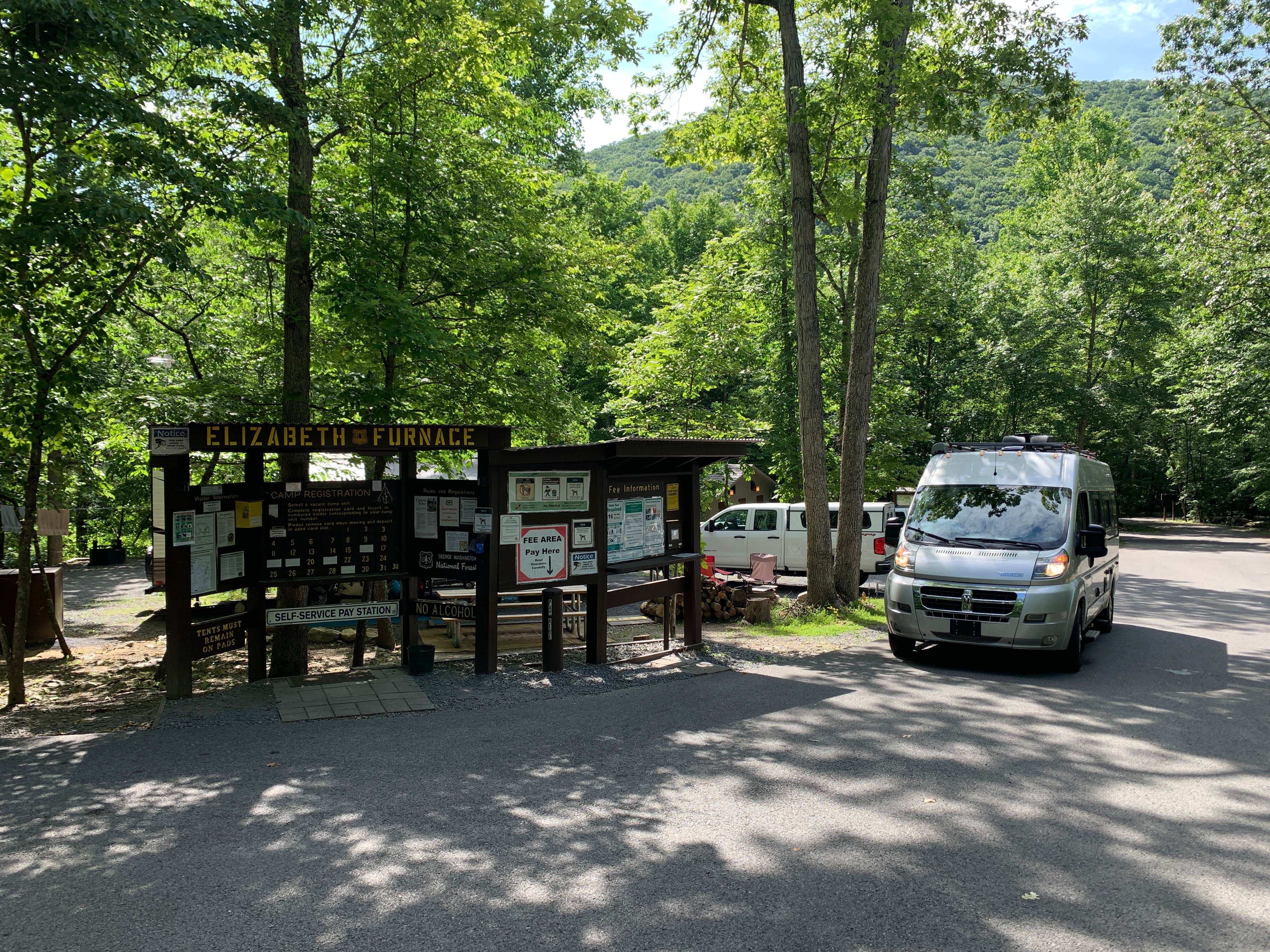 Chris C.'s photo of rv camping at Elizabeth Furnace Campground near Rippon, WV