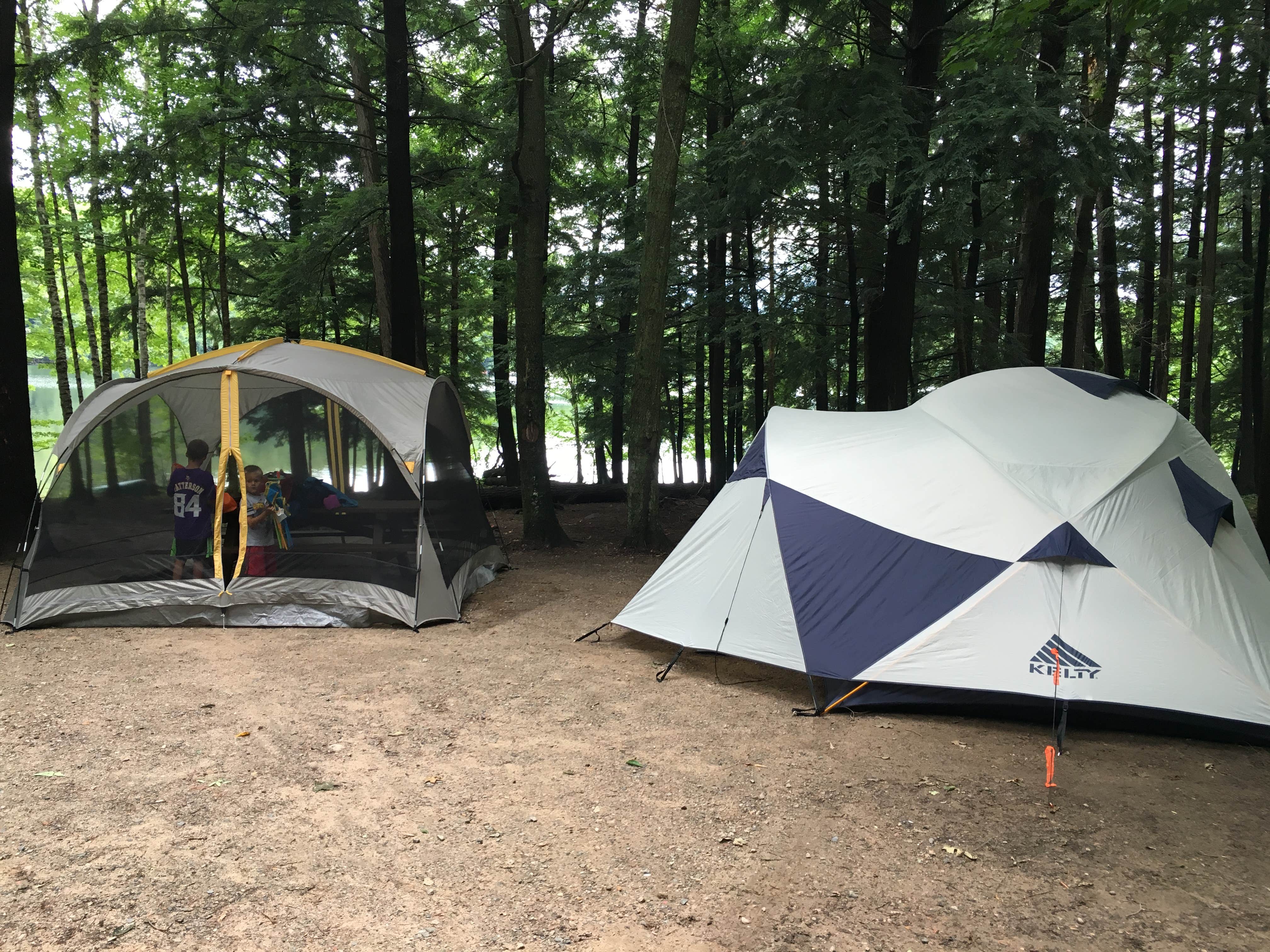 Jen E.'s photo of tent camping at Ada Lake Recreation Area near Summit Lake, WI