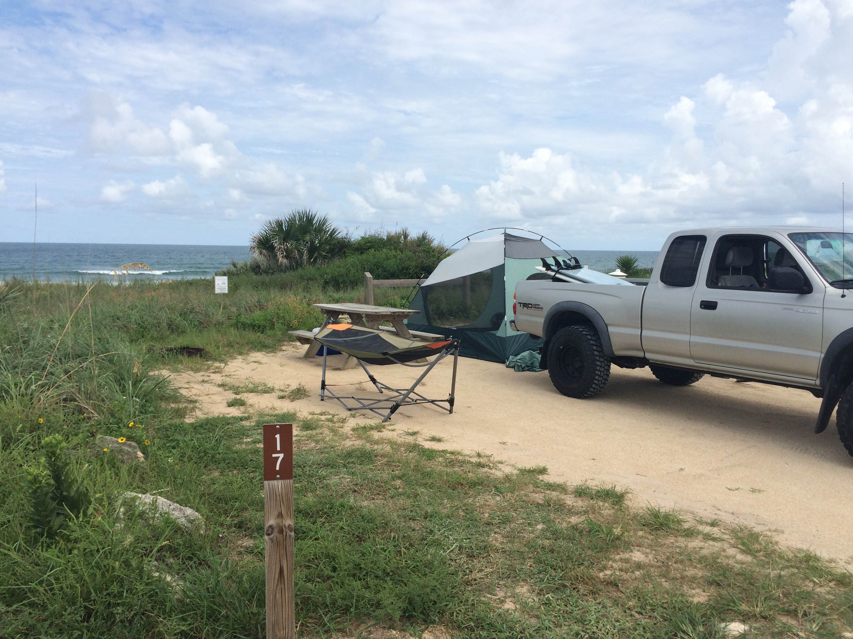 Camper-submitted photo at Beachside Camping — Gamble Rogers Memorial State Recreation Area at Flagler Beach near Ormond Beach, FL