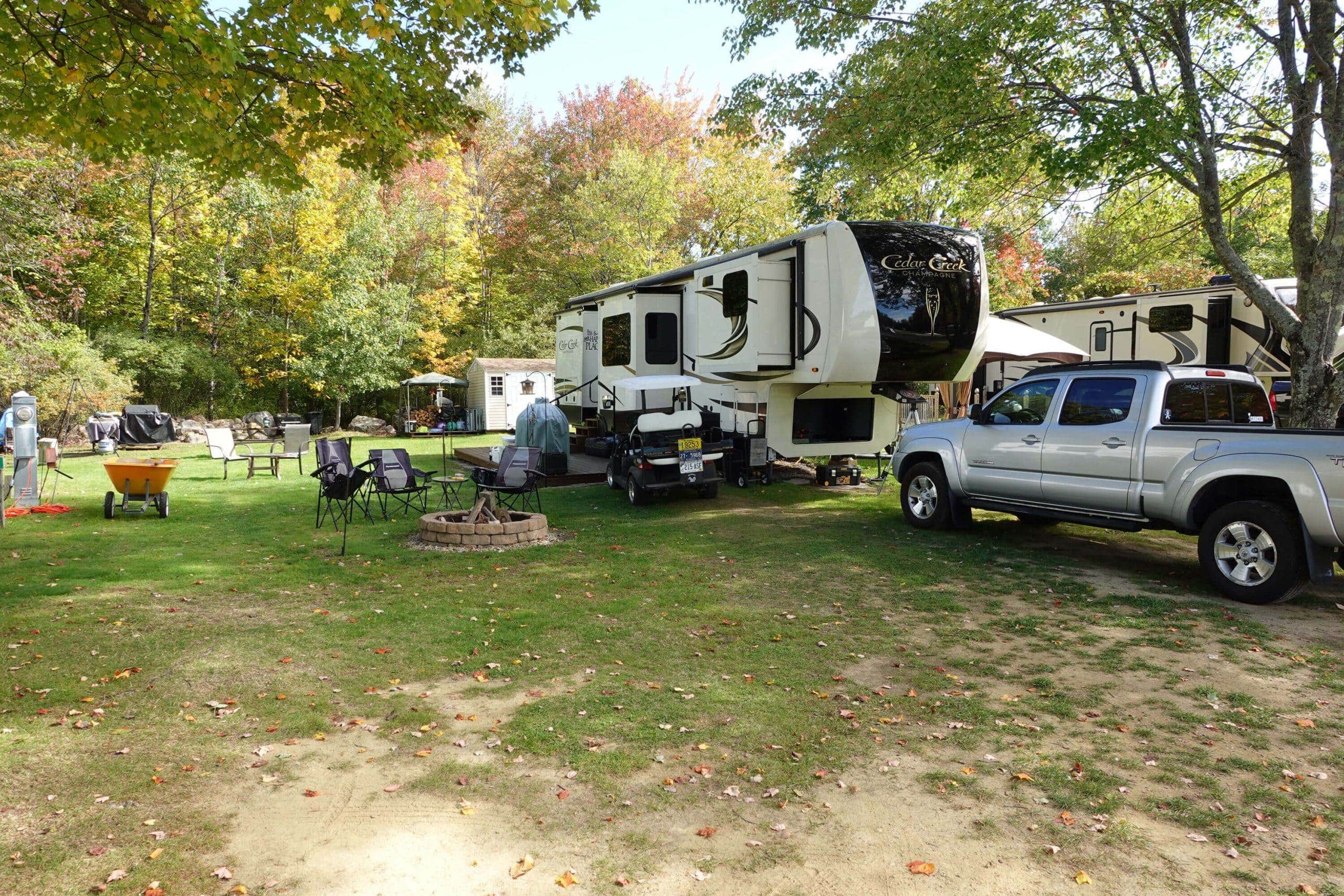 Camper-submitted photo at Spacious Skies Walnut Grove near Newfield, ME