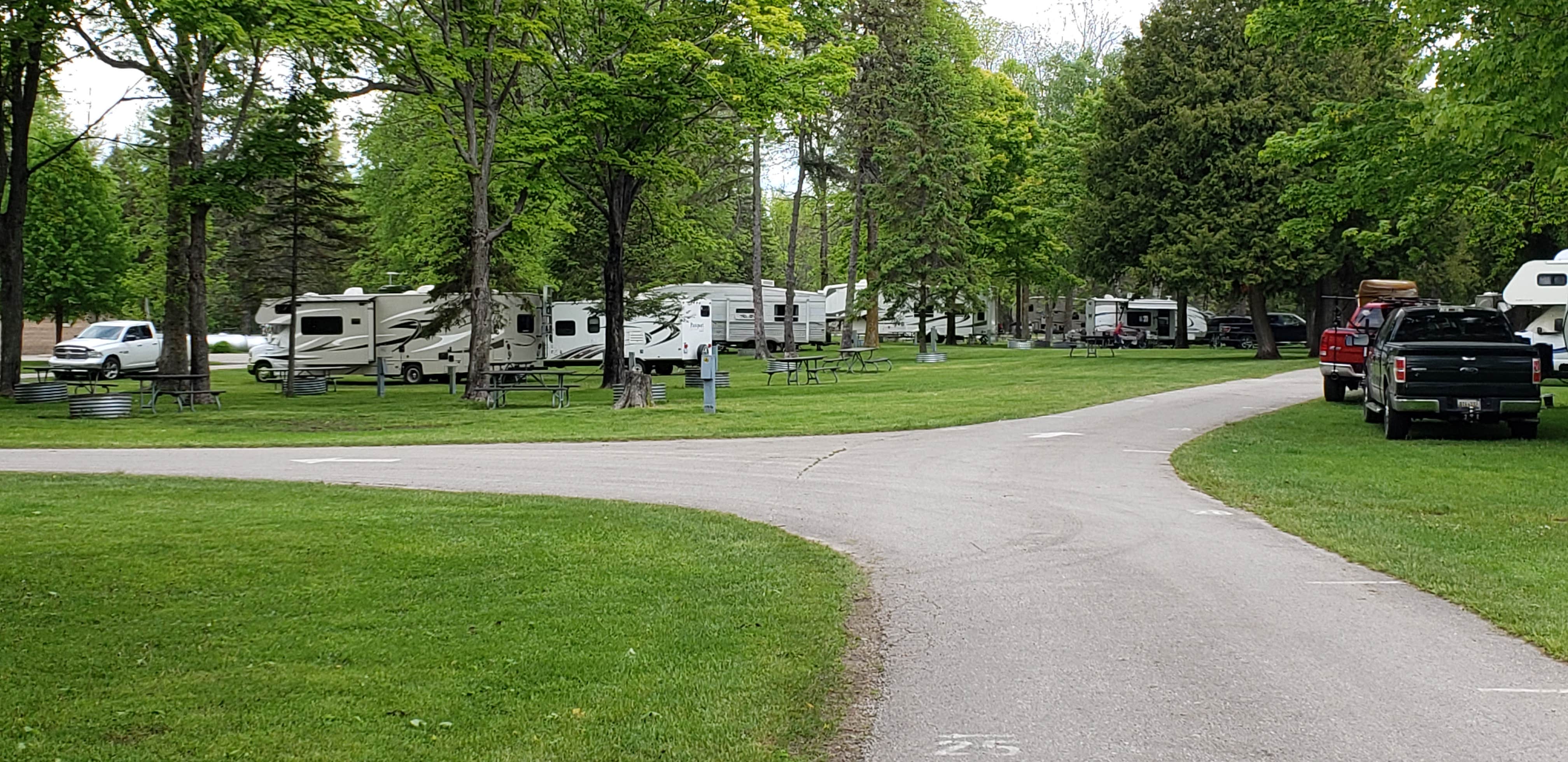 Mary T.'s photo of rv camping at J.W. Wells State Park Campground near Pembine, WI