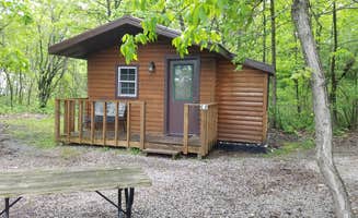 Robert P.'s photo of a cabin at Hickory Oaks Campground near Denmark, WI