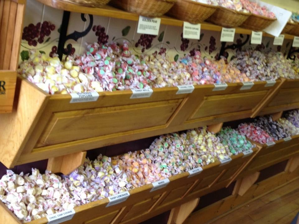 Bayfield nearby has cute little shops for walking around including this taffy shop.