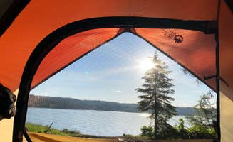 Kiwi S.'s photo of a dispersed camping area at Lost Valley Reservoir Dispersed Camping Area near Yellow Pine, ID