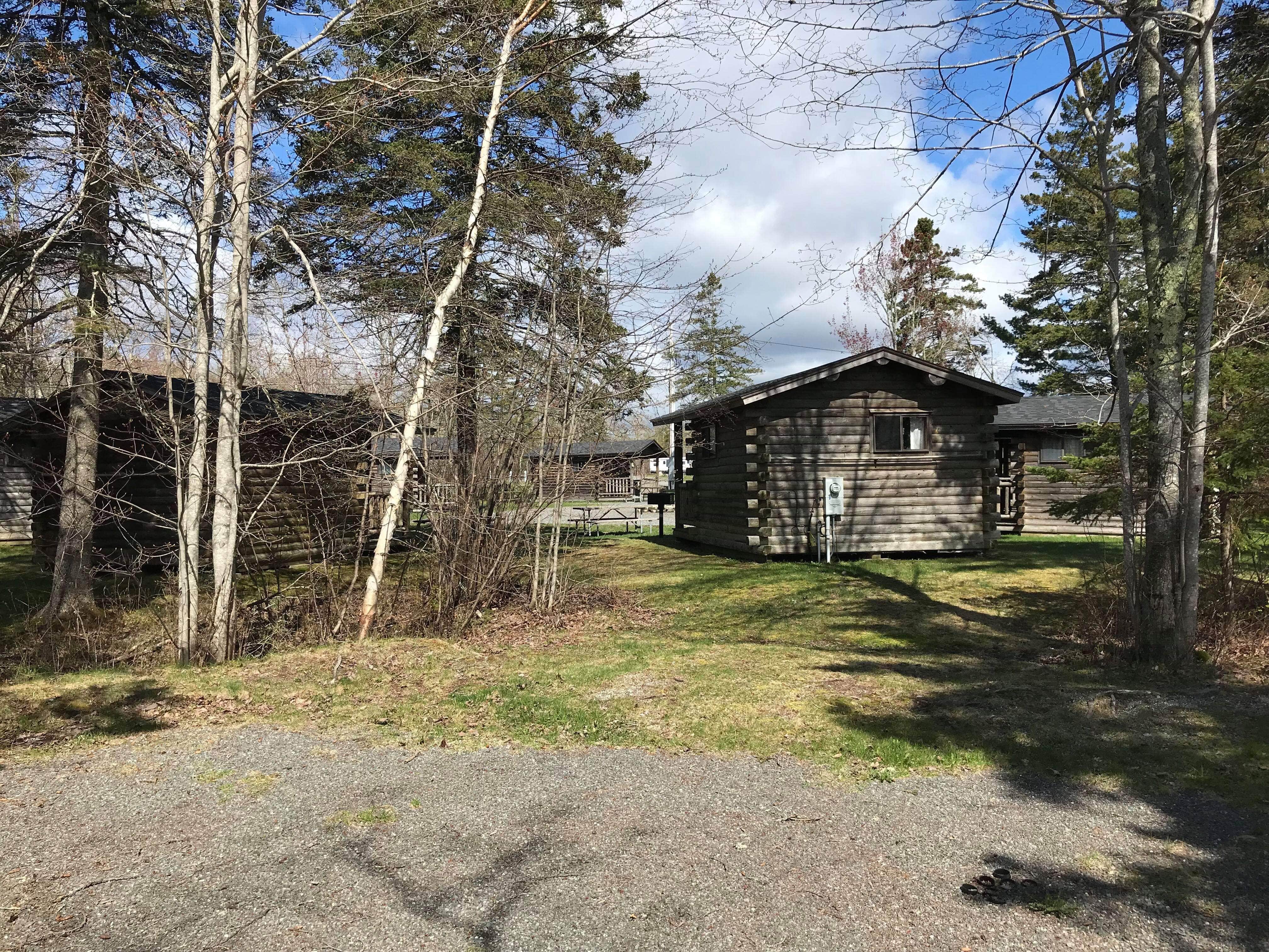 Nancy P.'s photo of a cabin at Narrows Too Camping Resort near Roque Bluffs, ME