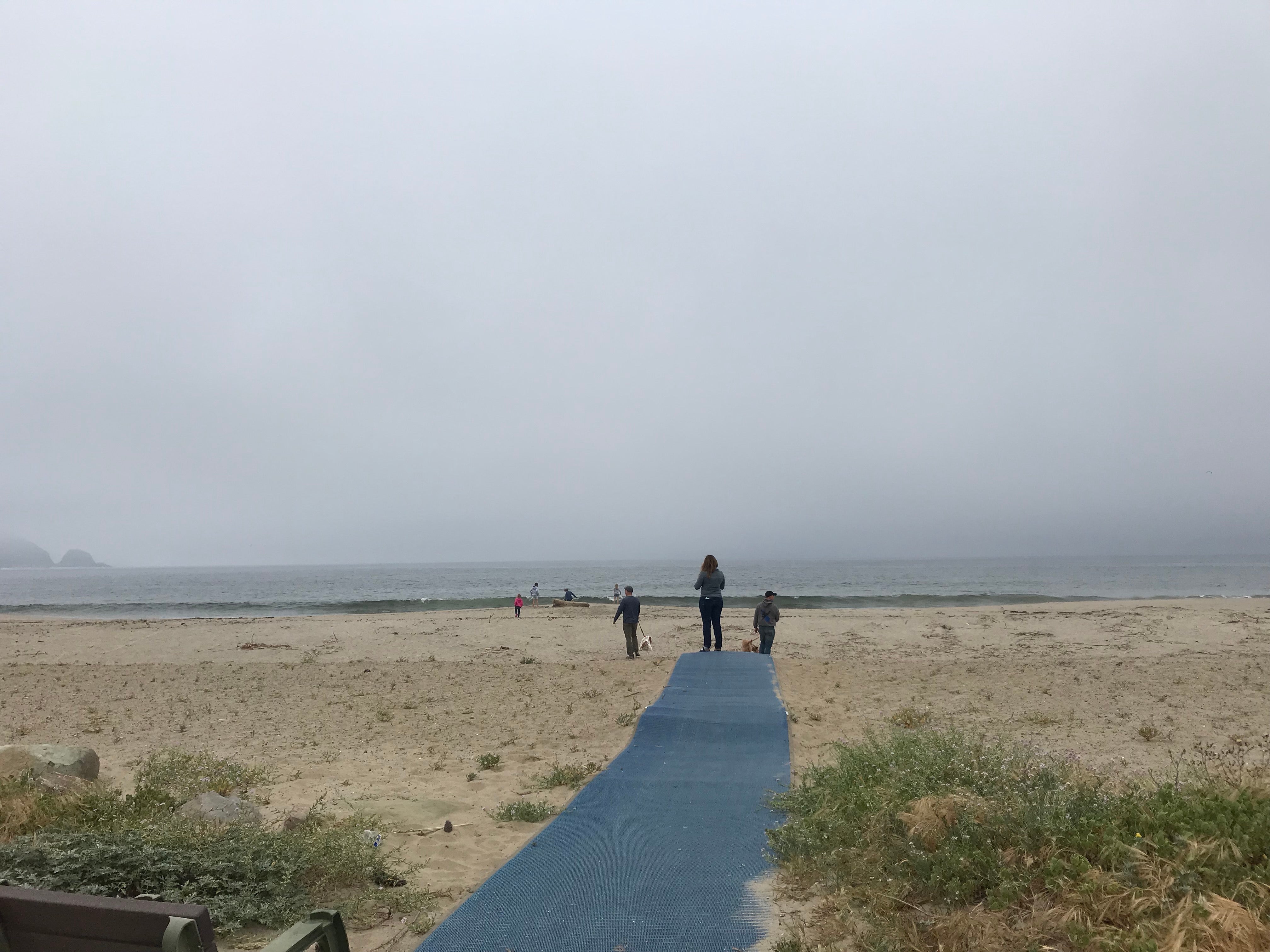A little overcast but had the beach to ourselves.