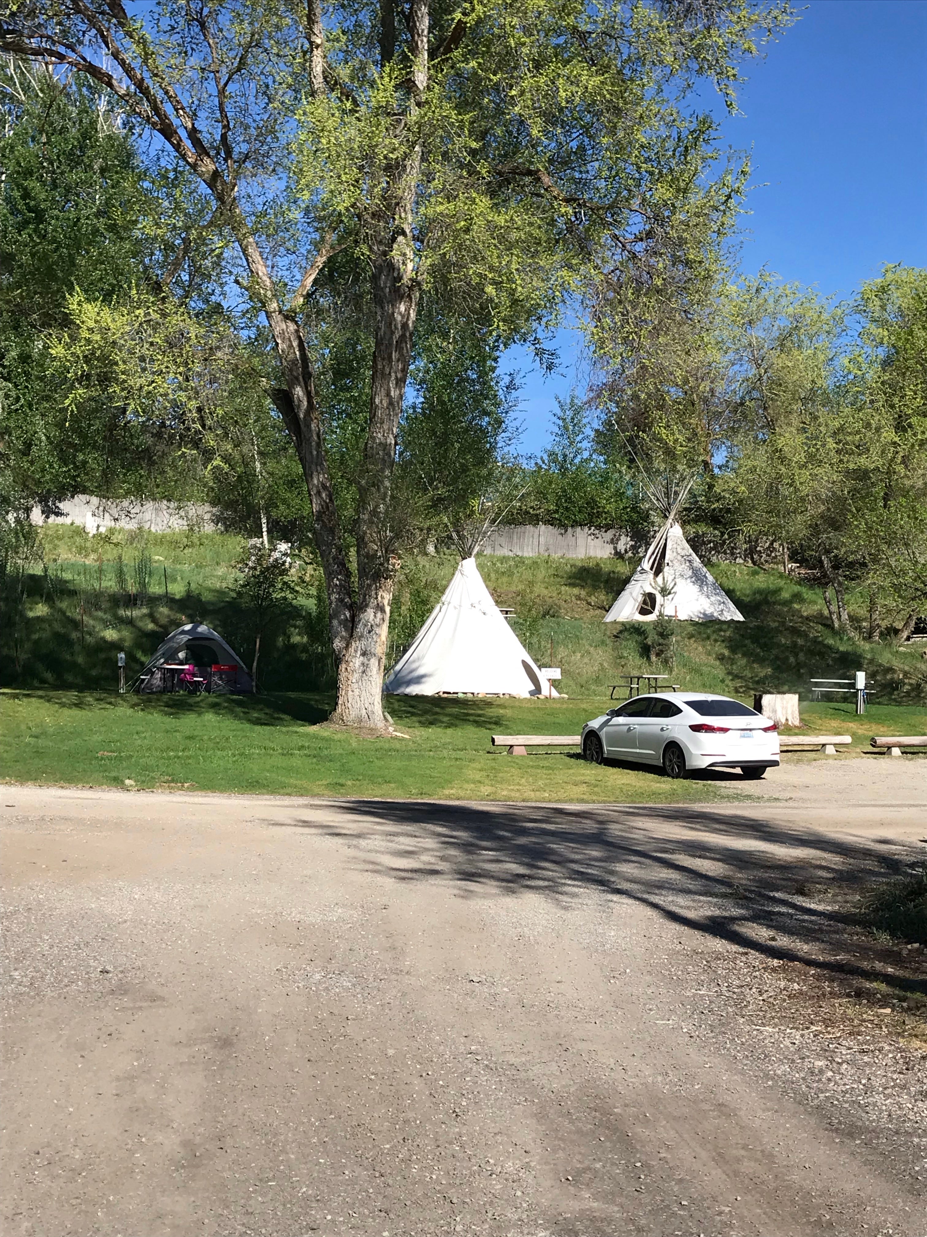 Teepee rentals, as well as cabins and rv sites