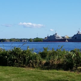 ship yard across the river