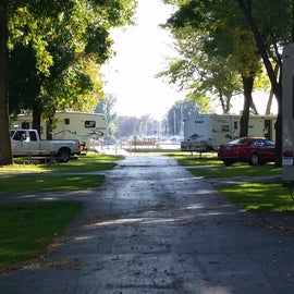 view towards the back of the park