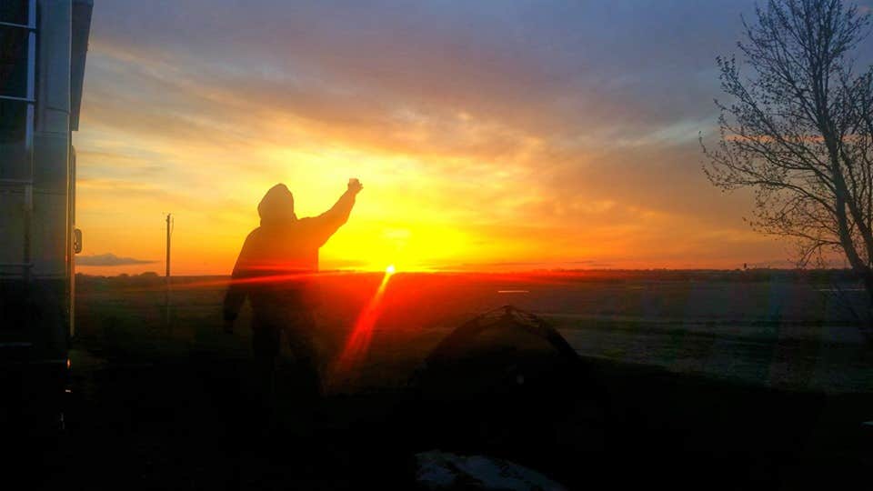 sunset on De Smet
