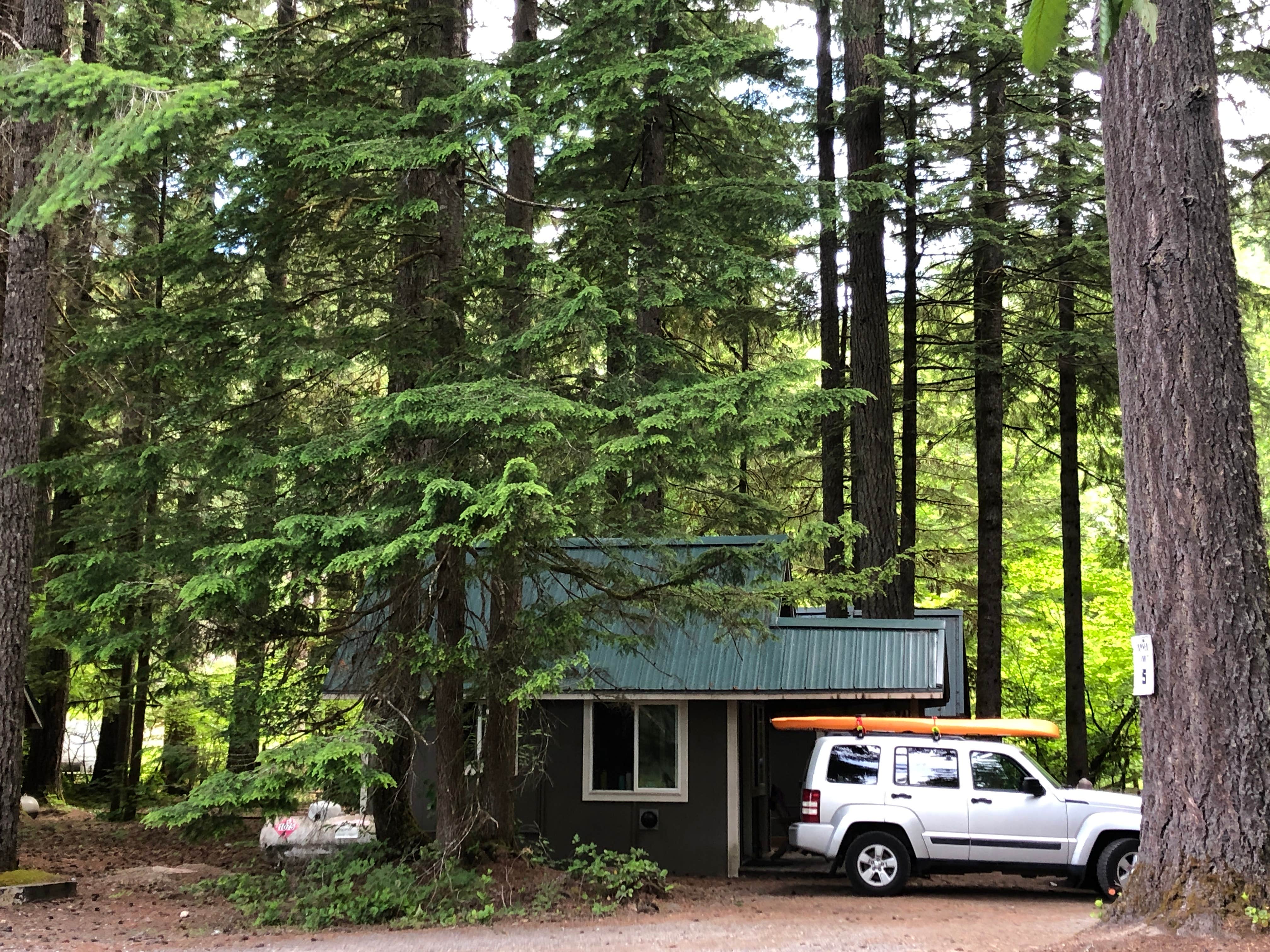 Stephanie Z.'s photo of glamping accommodations at Eagle Cliff Campground near Woodland, WA