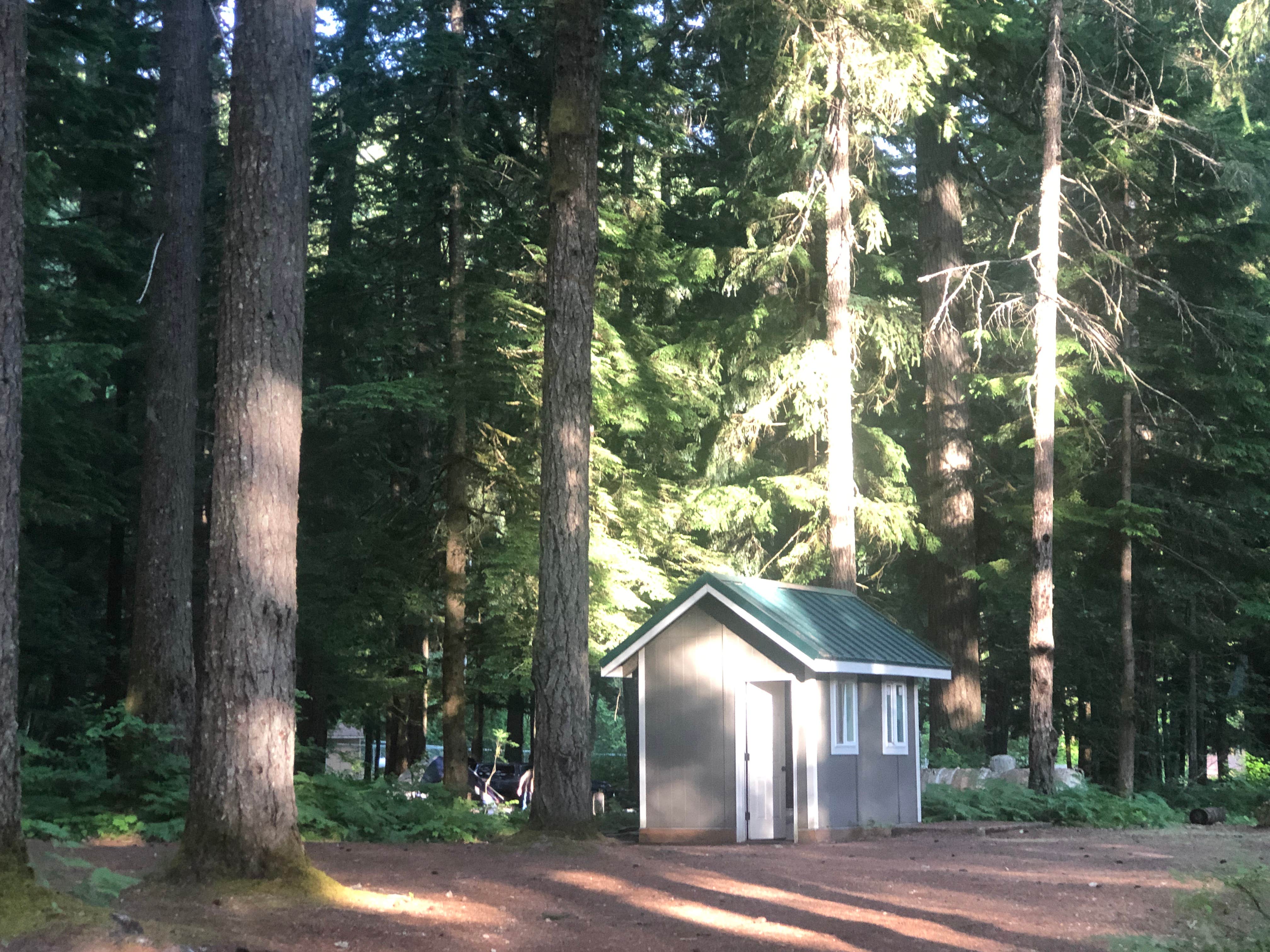 Stephanie Z.'s photo of glamping accommodations at Eagle Cliff Campground near Trout Lake, WA
