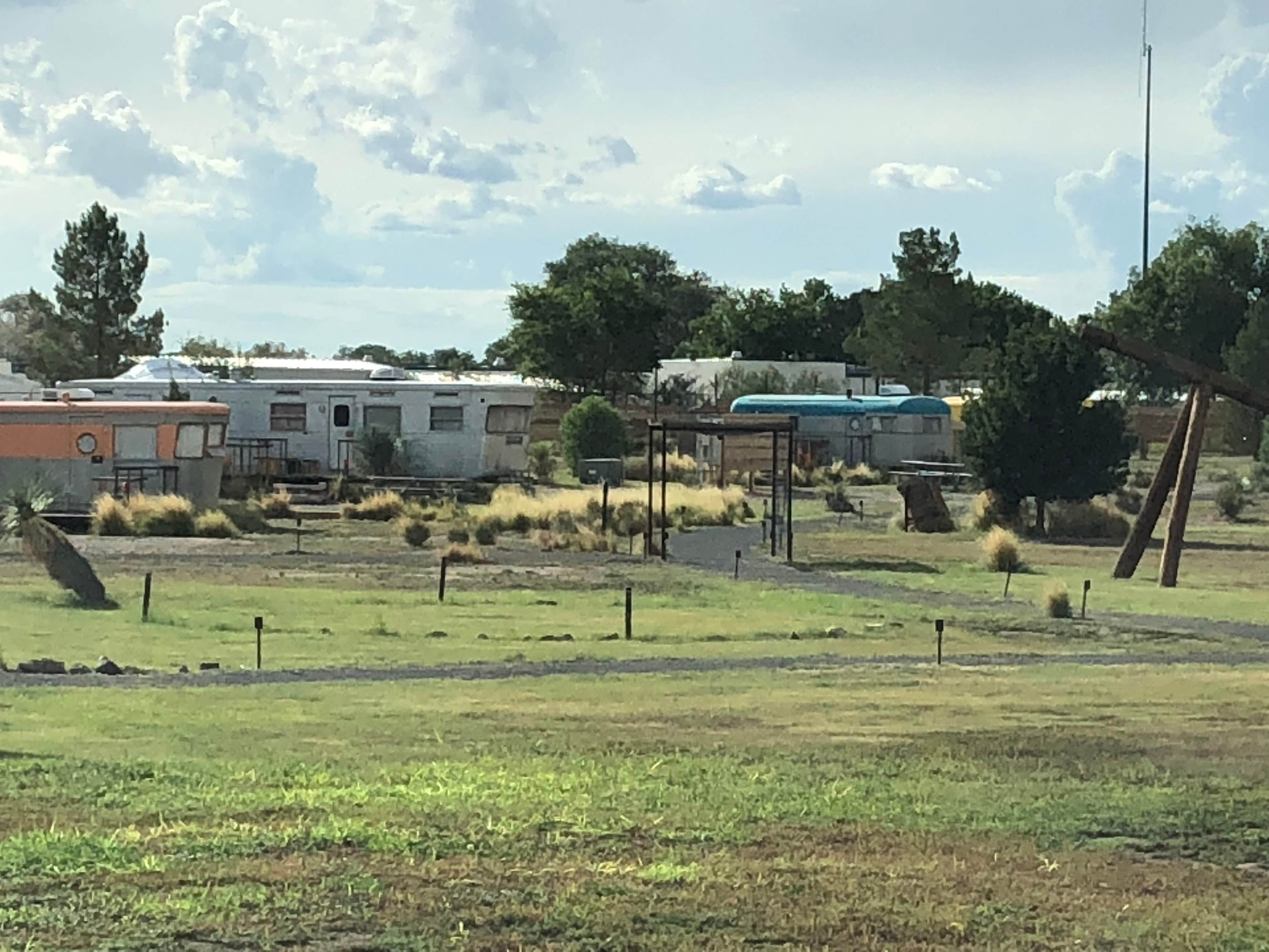 Steve & Ashley  G.'s photo of rv camping at El Cosmico near Alpine, TX