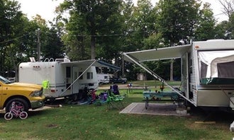 Camping near Whispering Surf Campground at Bass Lake: John Gurney Park Campground, Hart, Michigan