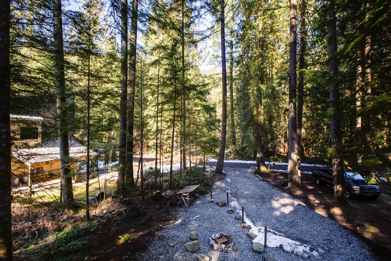 Camper submitted image from Mt. Baker Lodging - Cabin #98 - Hot Tub, BBQ, Fireplace, Generator, Wifi, Pets Ok, Sleeps-6! - 5