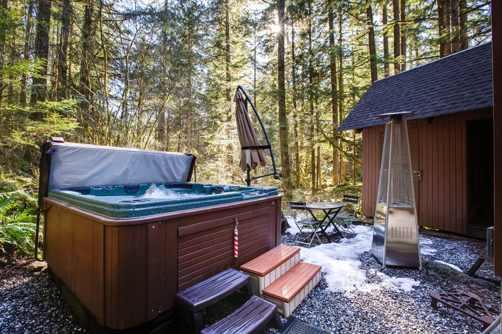 Camping near Mt. Baker Lodging - Cabin #74 - Fireplace, BBQ, WiFi, Pets Ok, Sleeps-8!: Mt. Baker Lodging - Cabin #98 - Hot Tub, BBQ, Fireplace, Generator, Wifi, Pets Ok, Sleeps-6!, Maple Falls, Washington