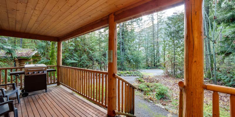 Camper submitted image from Mt. Baker Lodging - Cabin #95 - Hot Tub, BBQ, Fireplace, WiFi, Pets Ok, Sleeps-4!
