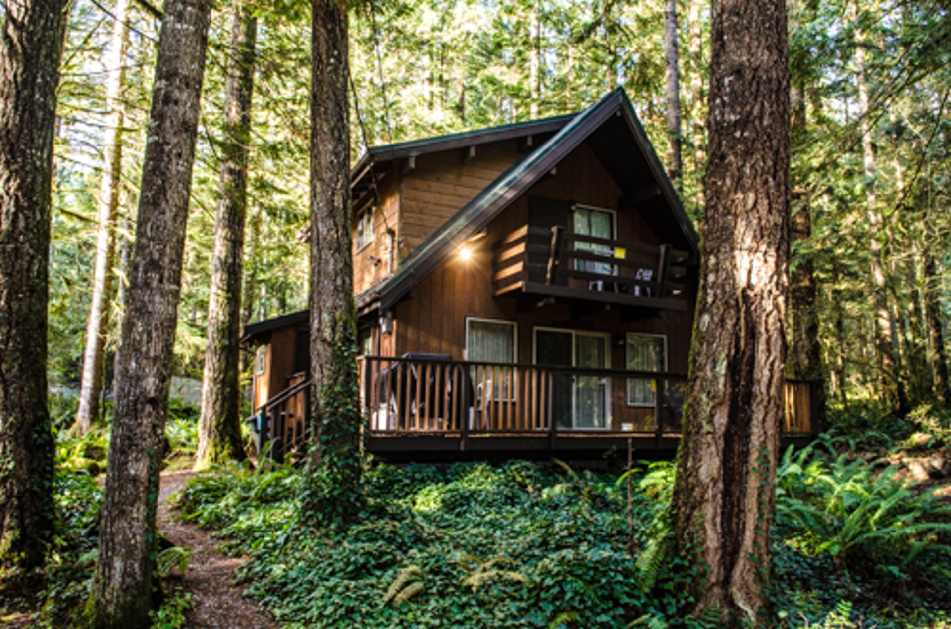 Camper submitted image from Mt. Baker Lodging - Cabin #27 - Pets Ok - Fireplace - Sleeps 10 - 4