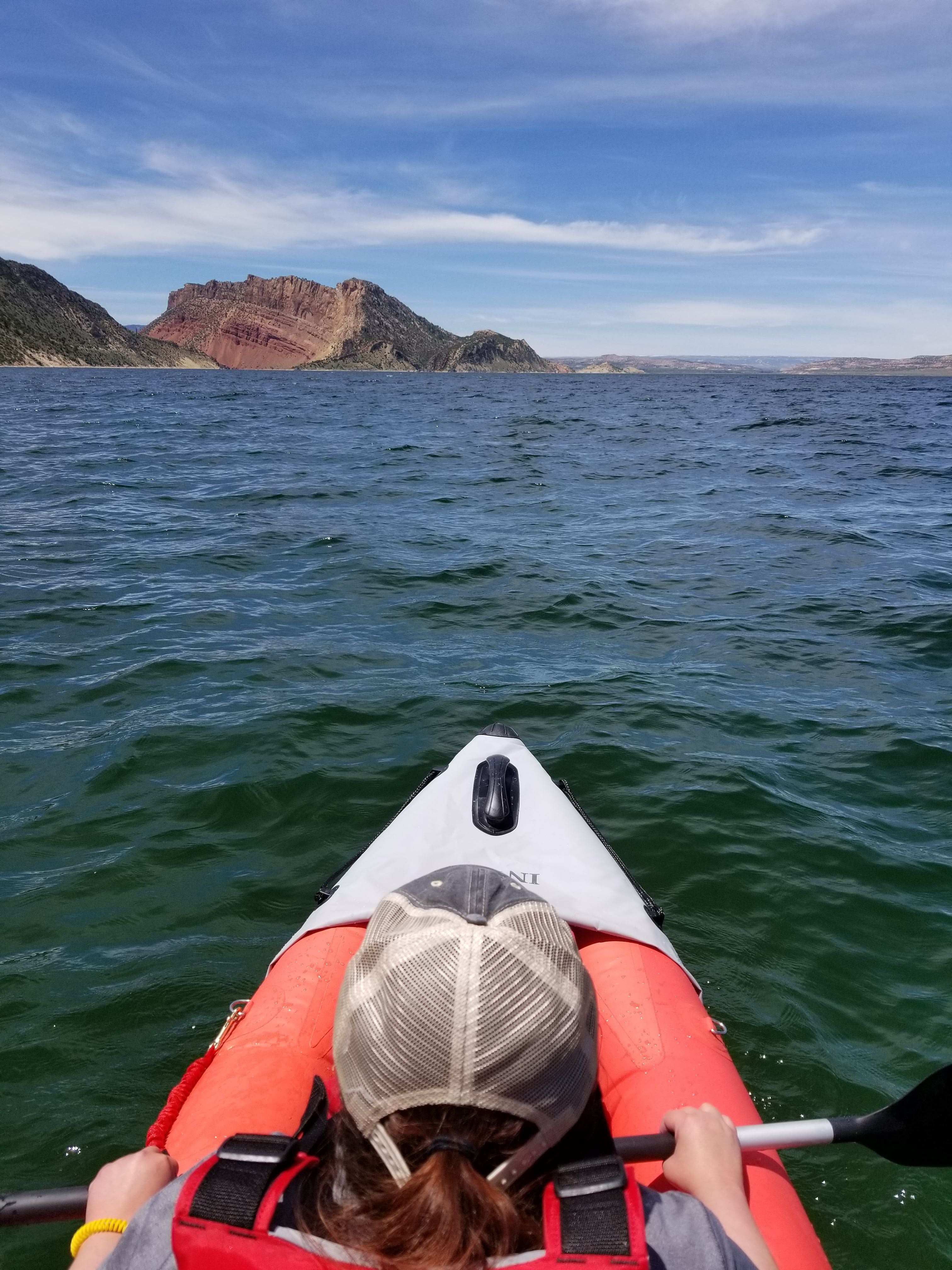 Taken just after launching our kayak from the Antelope Flat boat ramp.