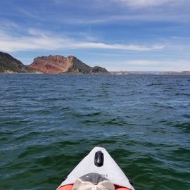 Taken just after launching our kayak from the Antelope Flat boat ramp.