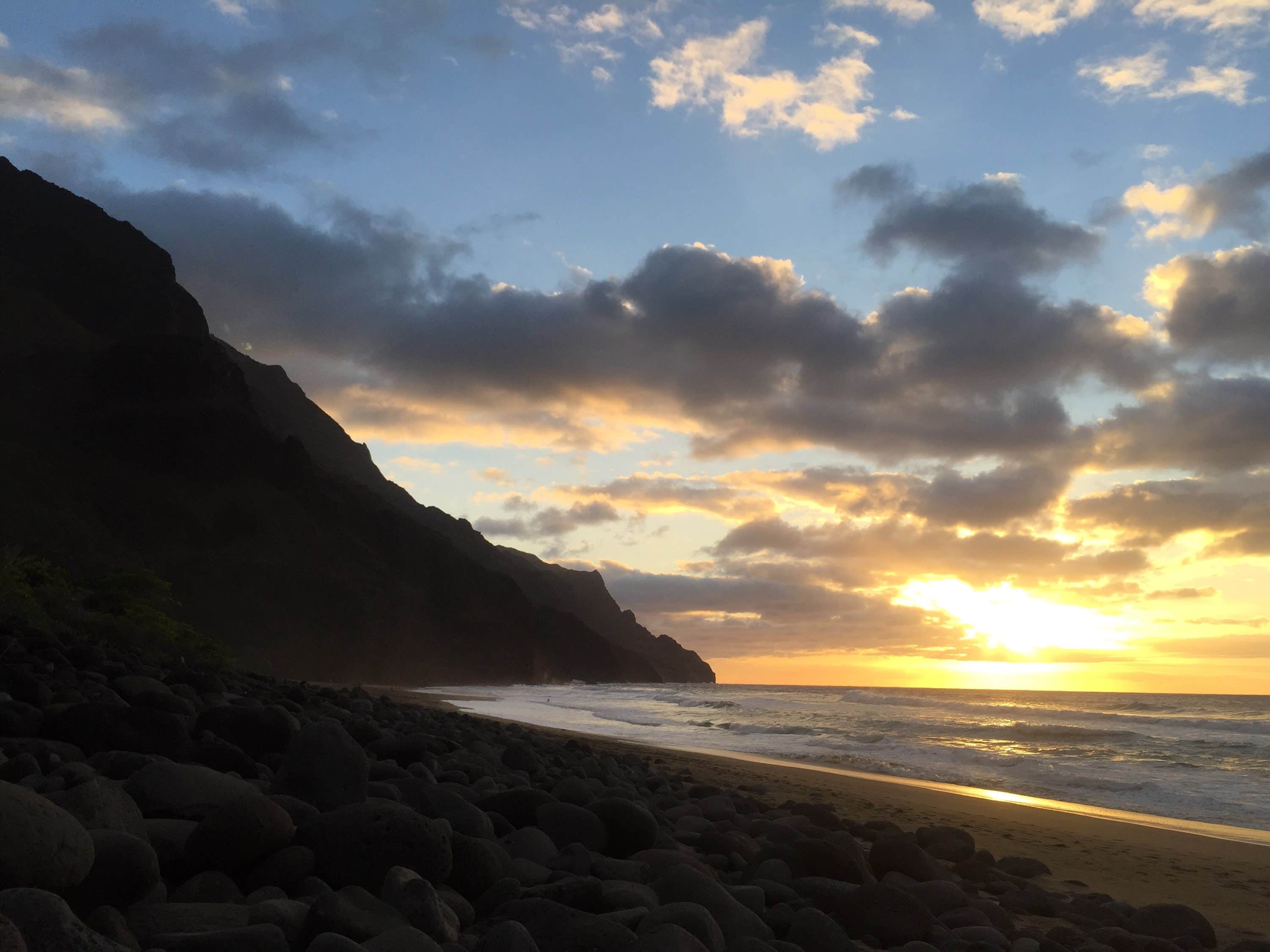 Cyrel T.'s photo of a dispersed camping area at Kalalau Trail Camping — Nāpali Coast State Wilderness Park in Hawaii