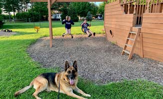 Kristine B.'s photo of camping with pets at Junius Ponds near Canandaigua, NY