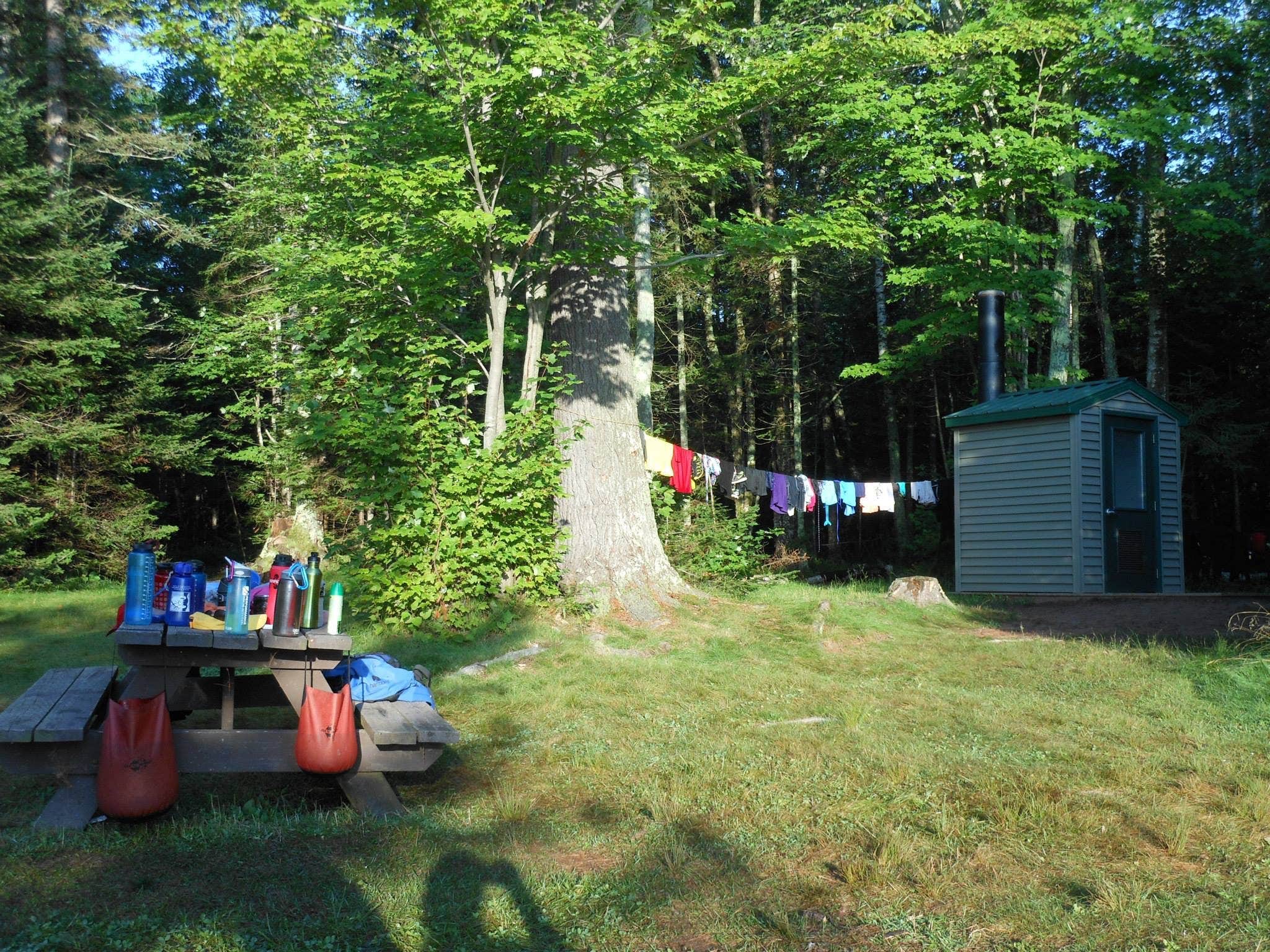 Haley C.'s photo of a cabin at Apostle Islands Area RV park and Camping near Marengo, WI